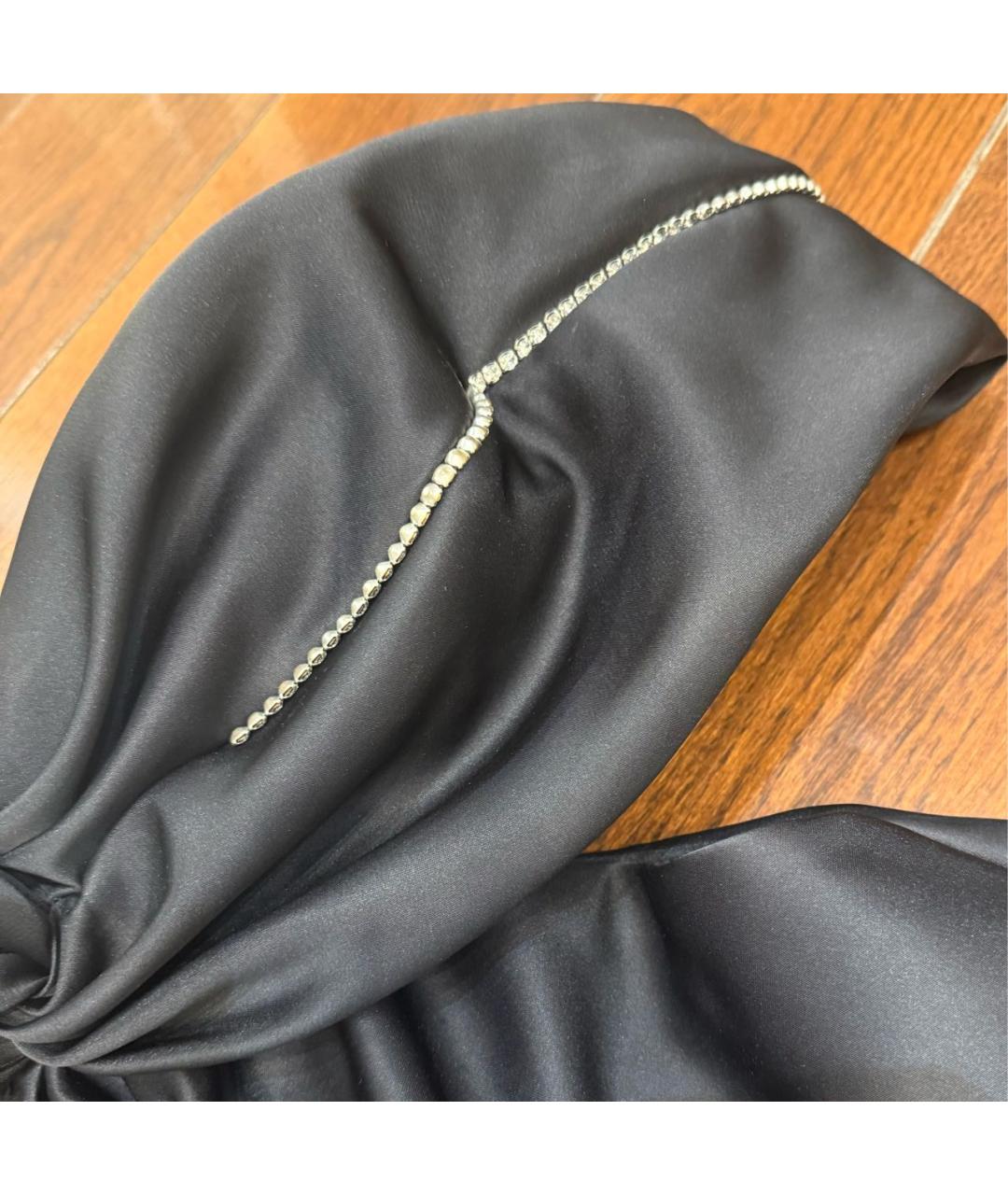 AREA Черное полиэстеровое коктейльное платье, фото 3