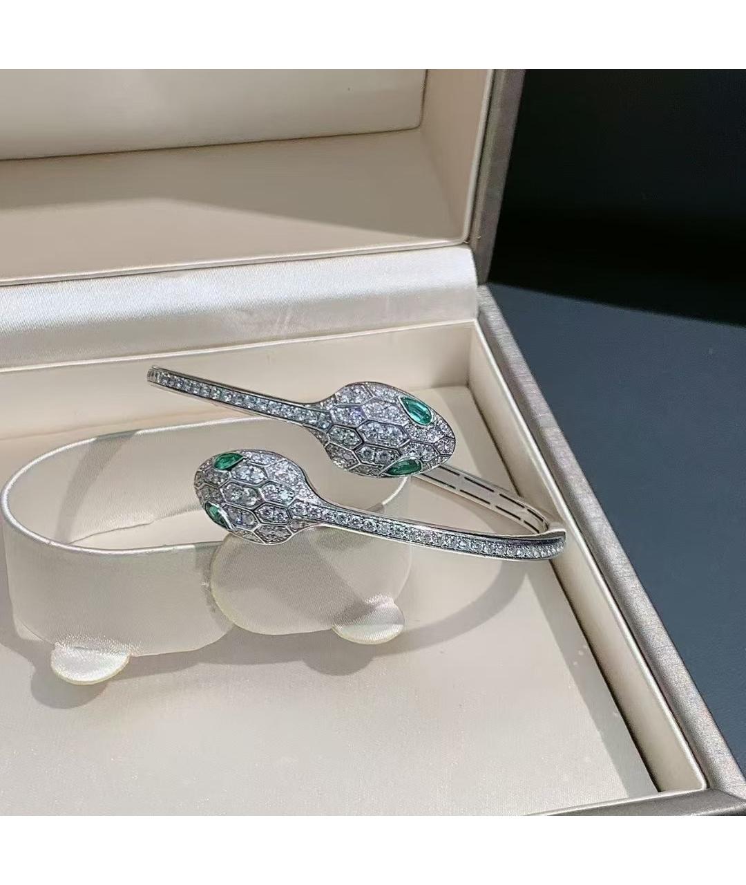 BVLGARI Серебрянный браслет из белого золота, фото 2