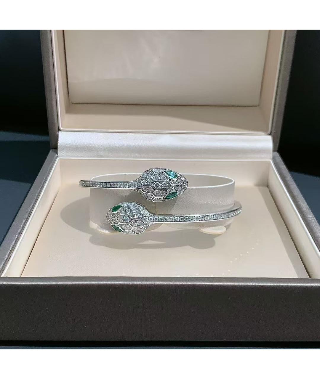 BVLGARI Серебрянный браслет из белого золота, фото 9