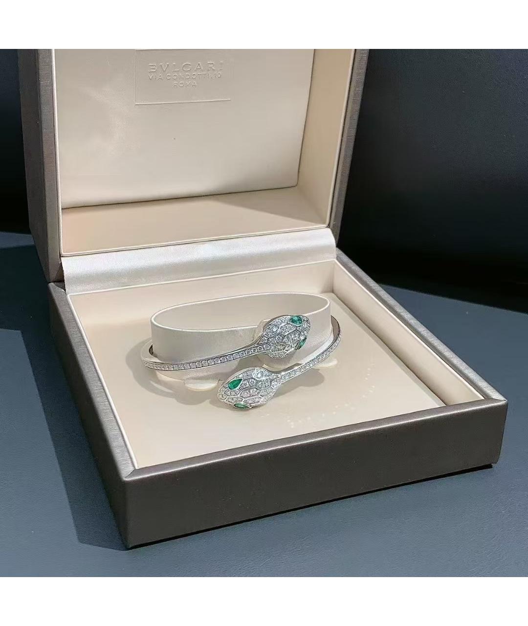 BVLGARI Серебрянный браслет из белого золота, фото 8