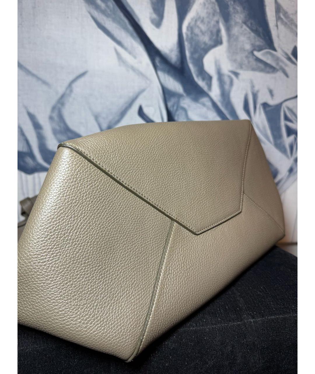 CELINE Бежевая кожаная сумка тоут, фото 3