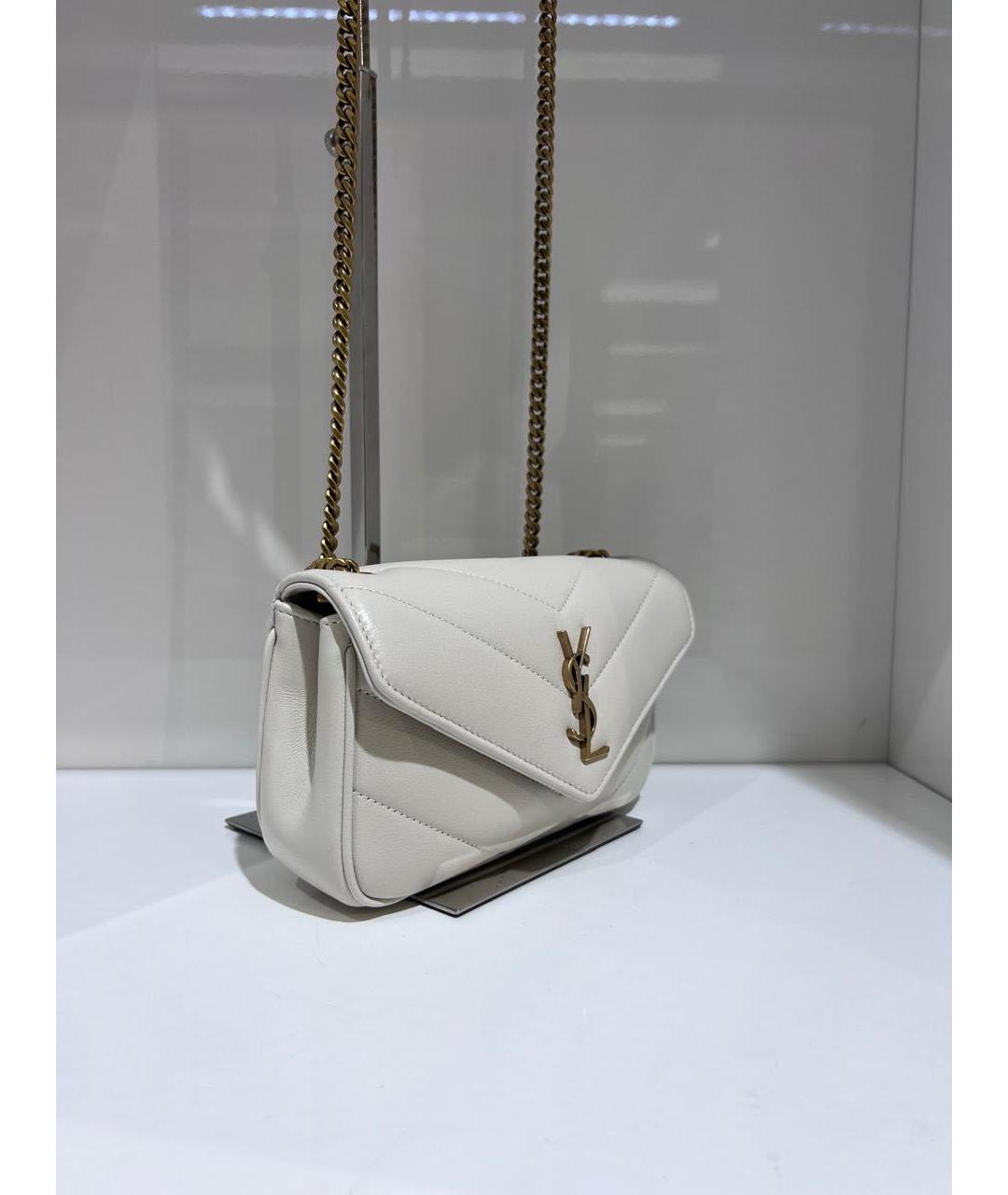 SAINT LAURENT Бежевая сумка через плечо, фото 3