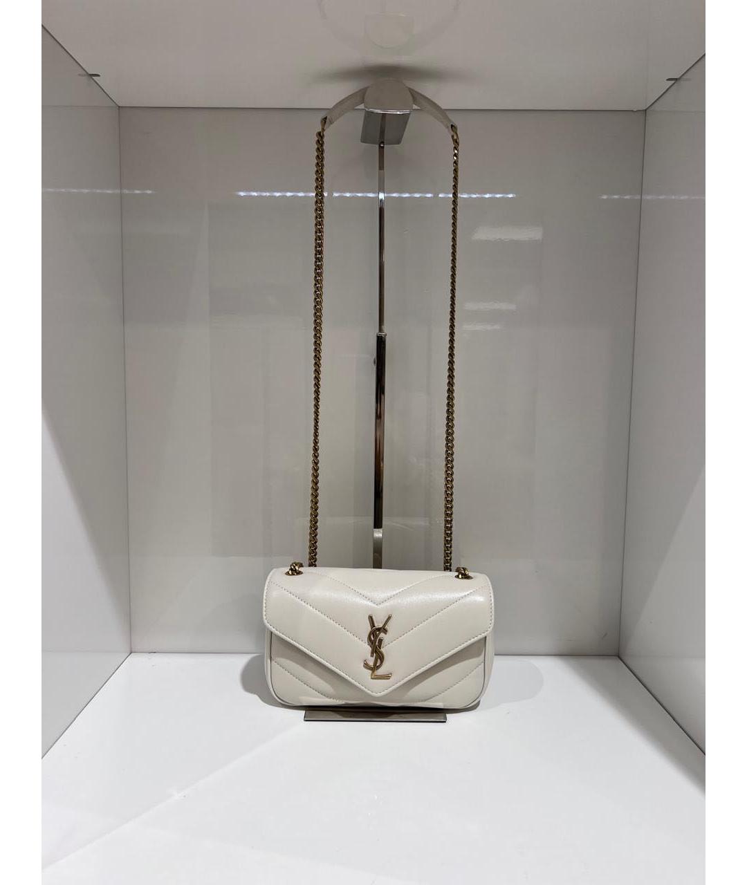 SAINT LAURENT Бежевая сумка через плечо, фото 2