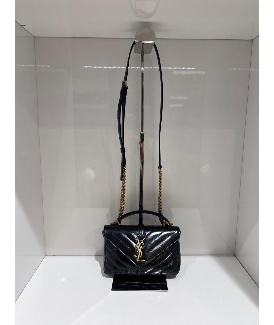 SAINT LAURENT Черная сумка через плечо, фото 2