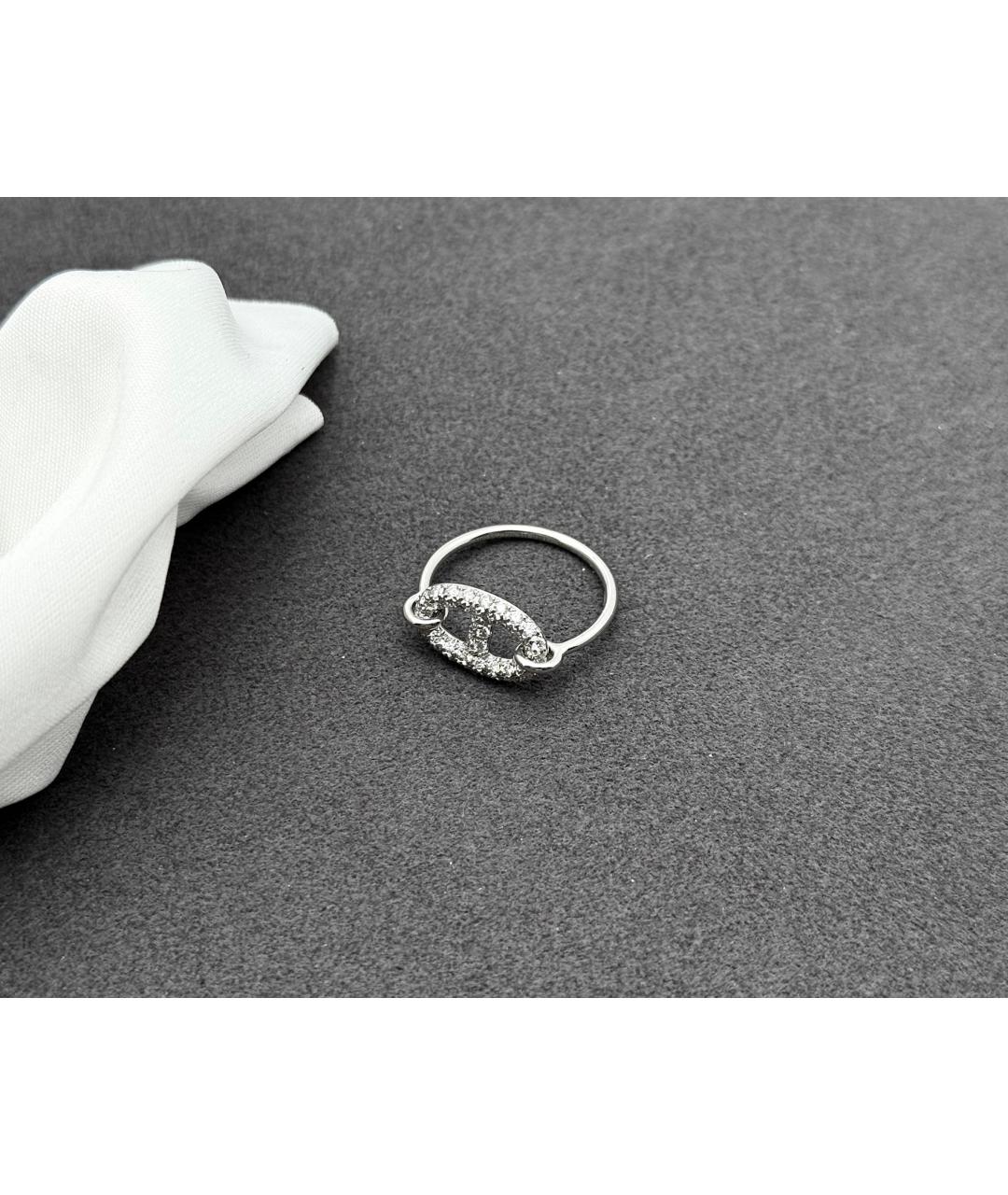 HERMES Серебряное кольцо из белого золота, фото 2