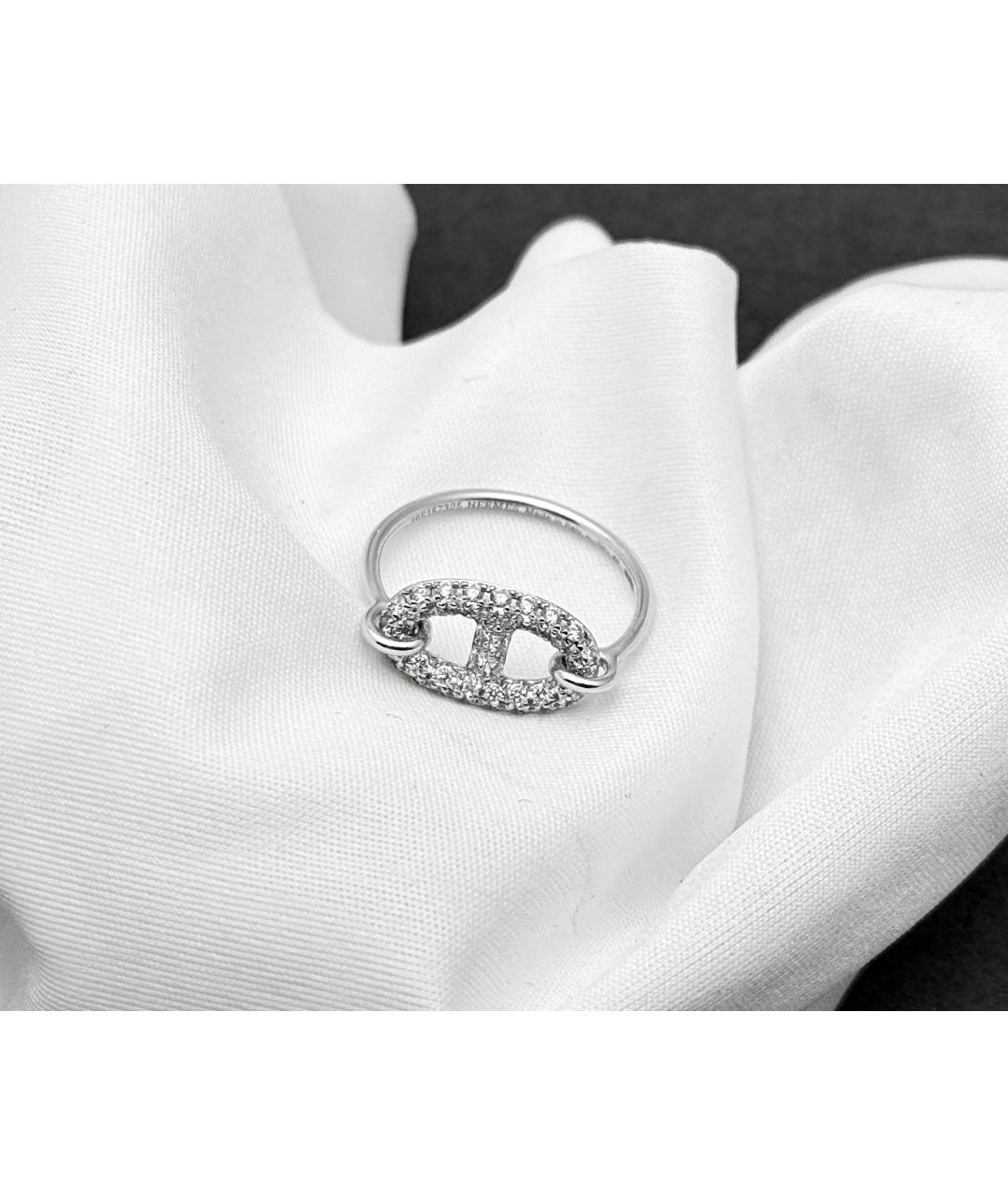 HERMES Серебряное кольцо из белого золота, фото 3