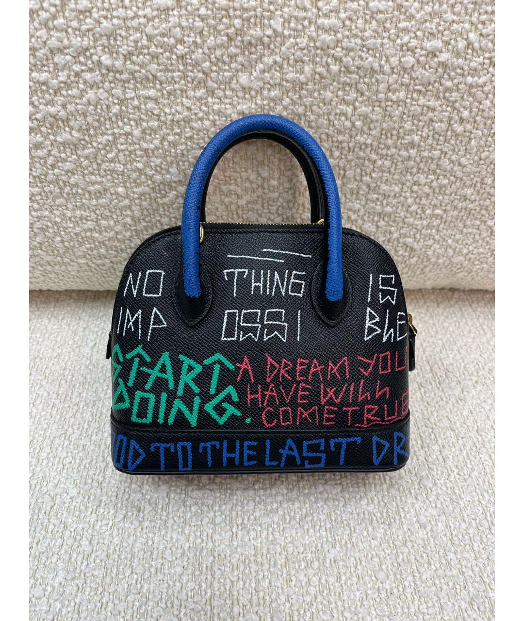 BALENCIAGA Черная кожаная сумка с короткими ручками, фото 3