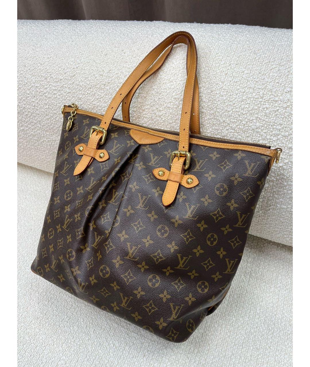 LOUIS VUITTON Коричневая сумка тоут, фото 3