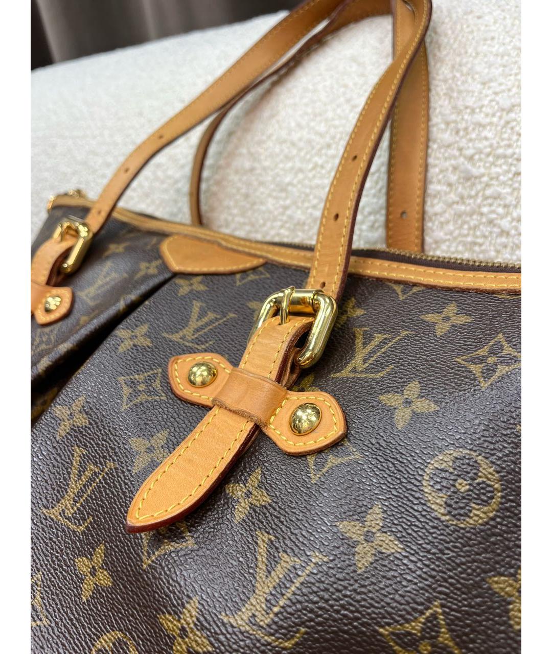 LOUIS VUITTON Коричневая сумка тоут, фото 4