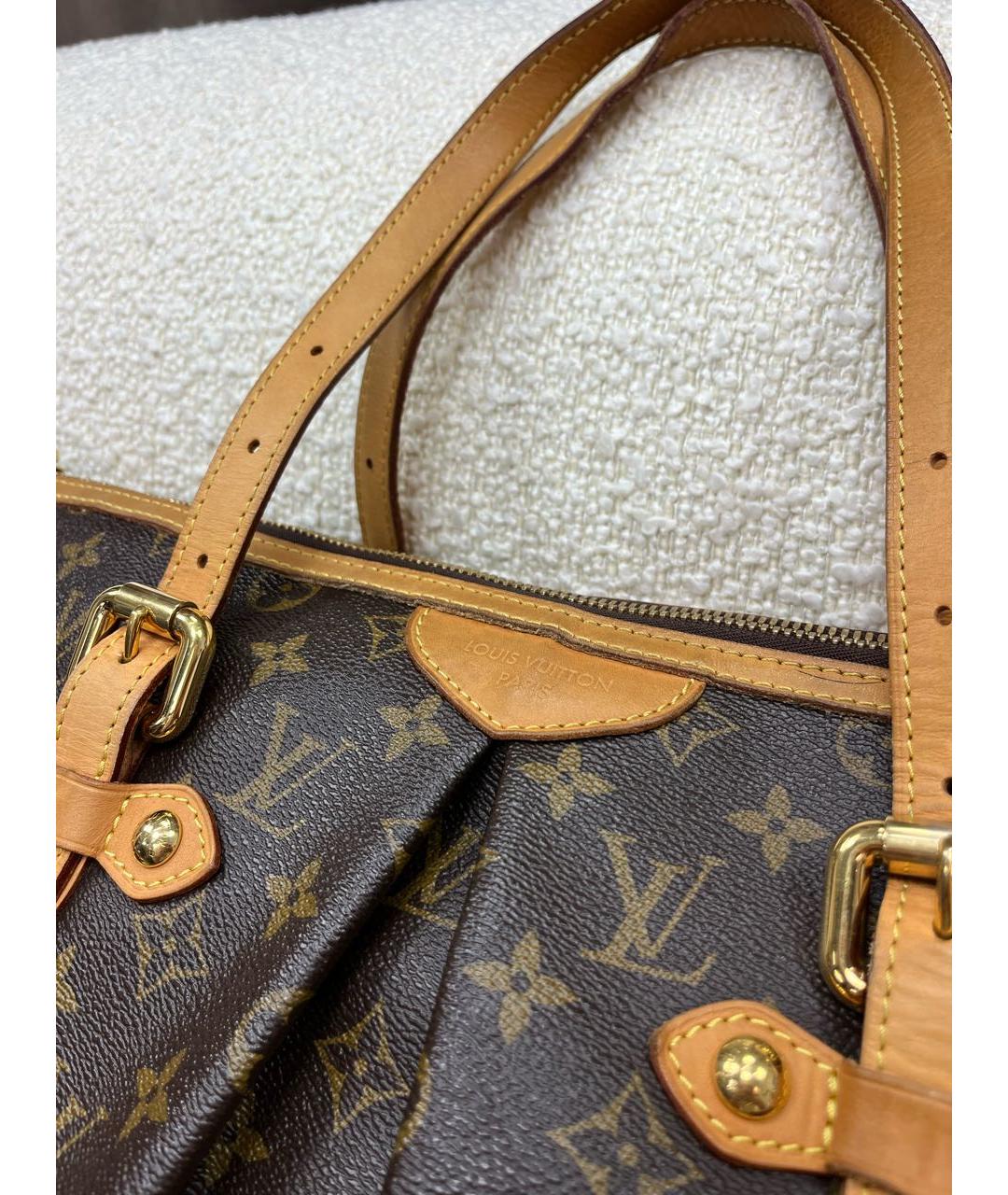 LOUIS VUITTON Коричневая сумка тоут, фото 6