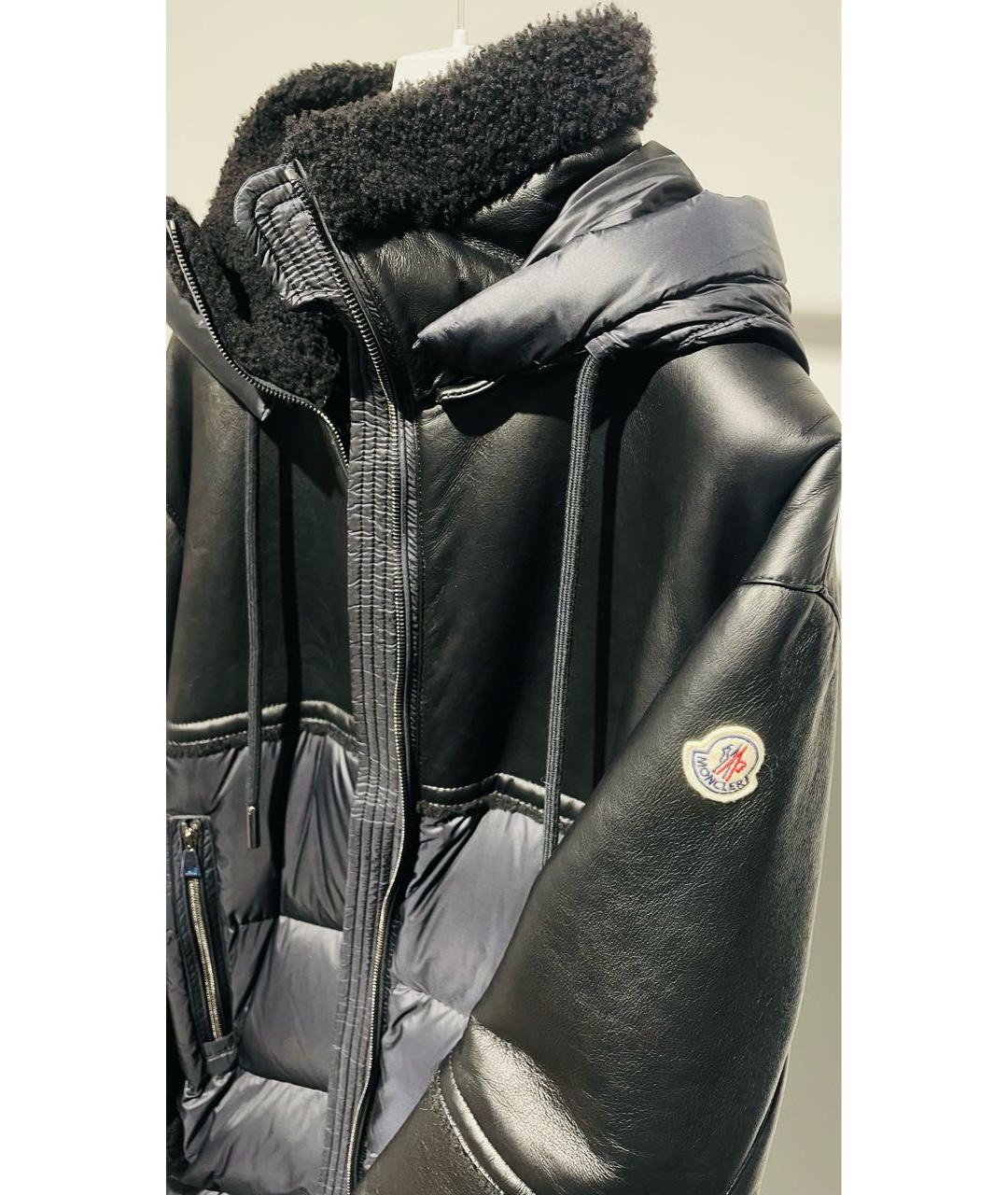 MONCLER Черная дубленка, фото 6