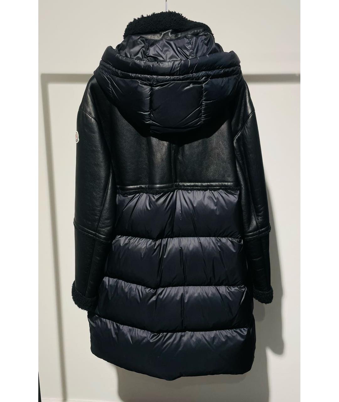 MONCLER Черная дубленка, фото 2