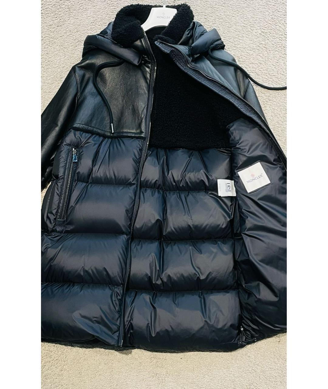 MONCLER Черная дубленка, фото 4