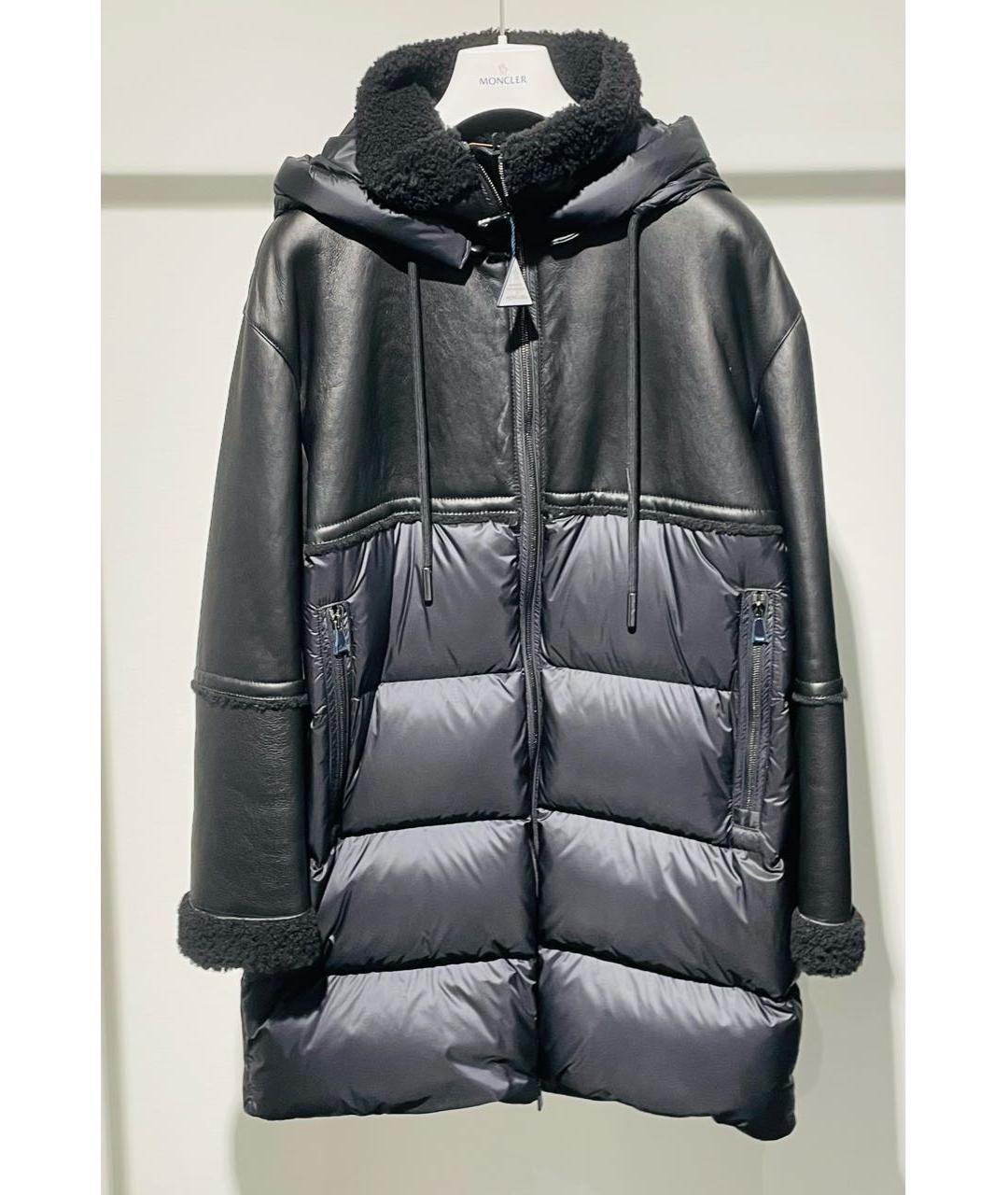 MONCLER Черная дубленка, фото 9