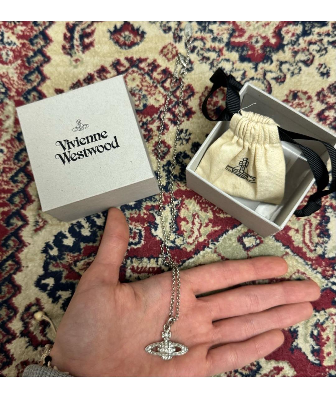 VIVIENNE WESTWOOD Серебряное колье, фото 2