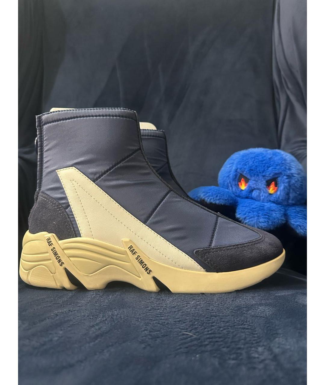 RAF SIMONS Синие высокие кроссовки / кеды, фото 9