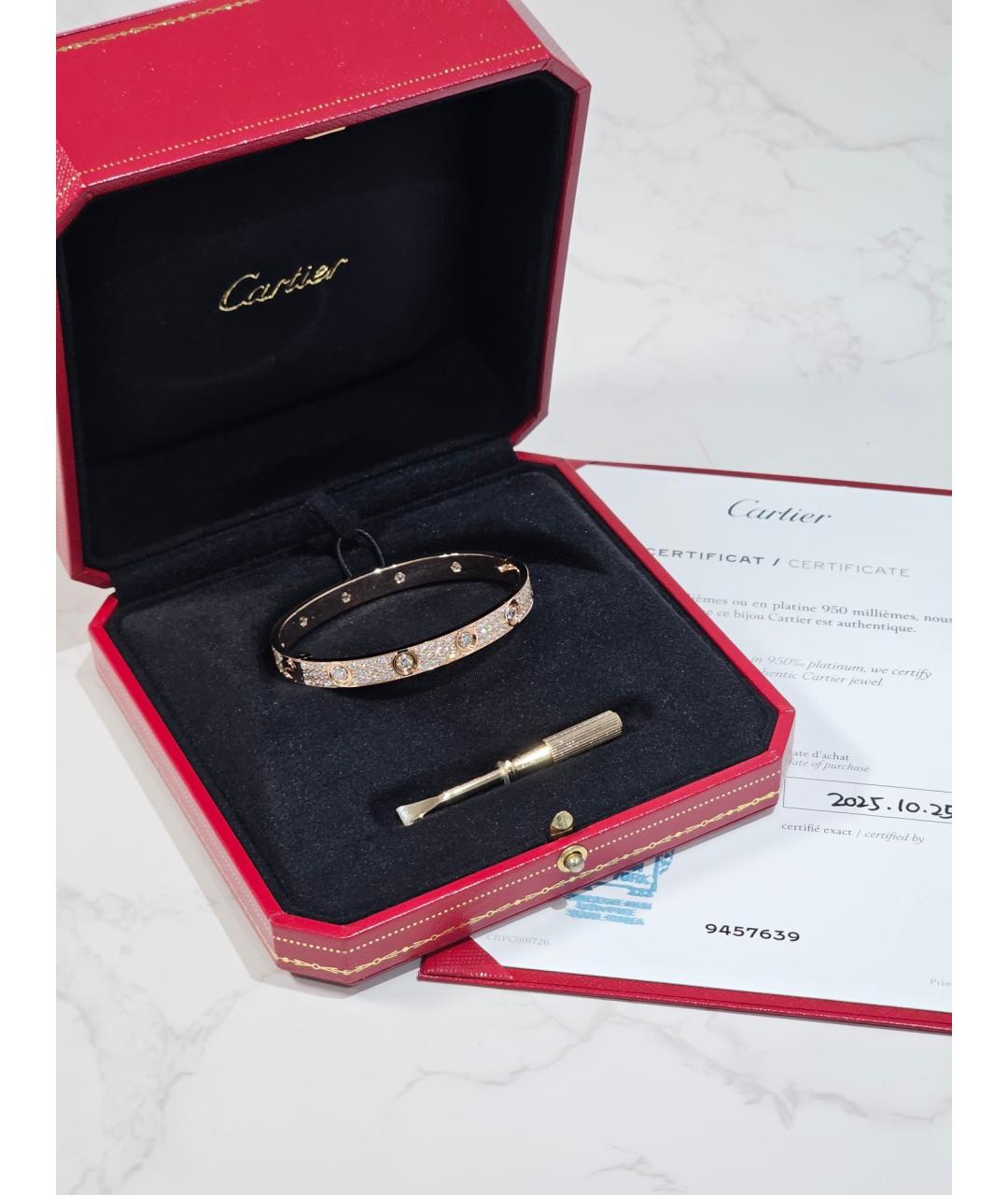 CARTIER Золотой браслет из розового золота, фото 2