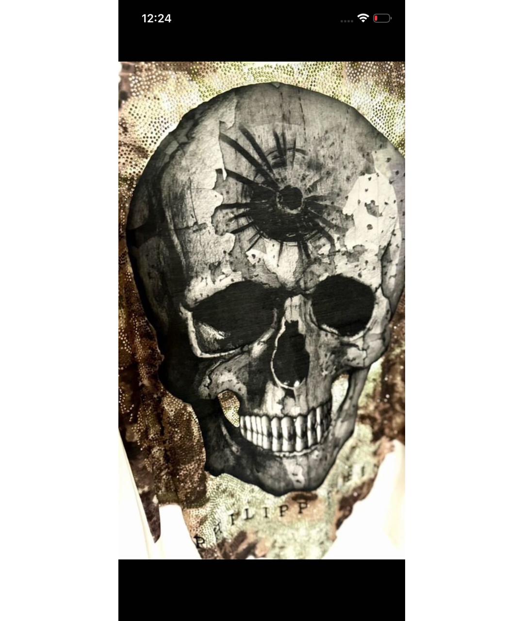 PHILIPP PLEIN Белая хлопковая футболка, фото 3