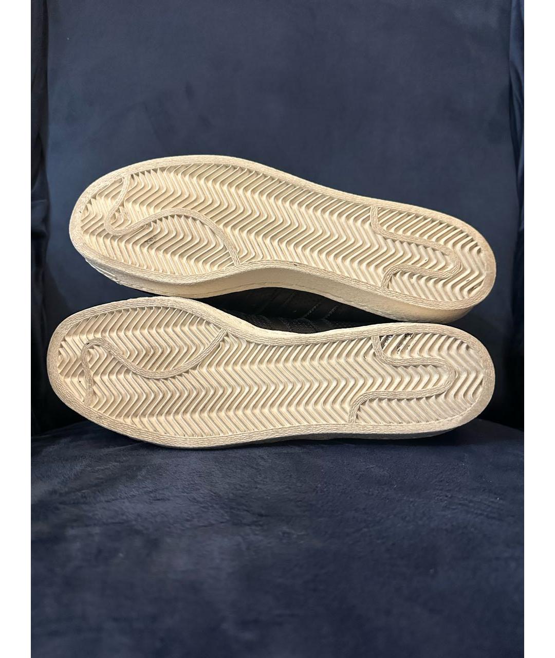 MASTERMIND JAPAN Черные кожаные высокие кроссовки / кеды, фото 7