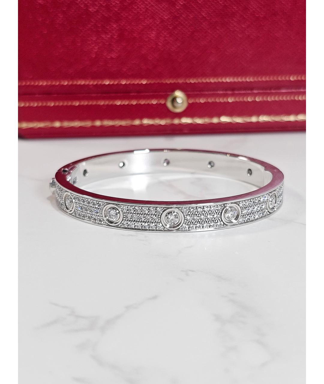 CARTIER Серебрянный браслет из белого золота, фото 5