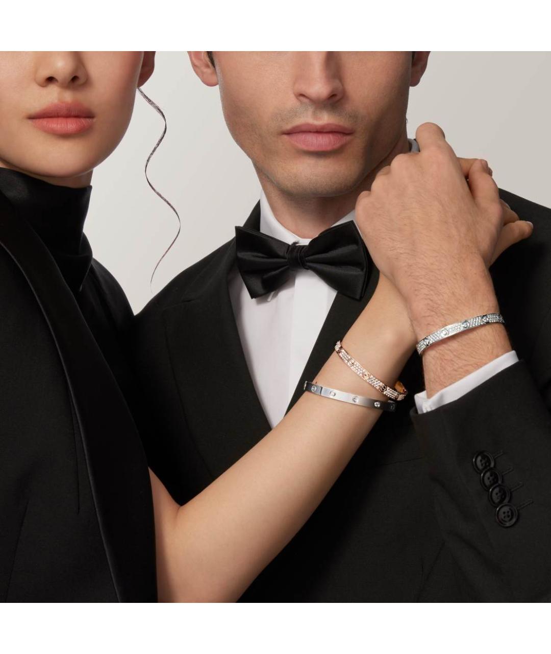 CARTIER Серебрянный браслет из белого золота, фото 4