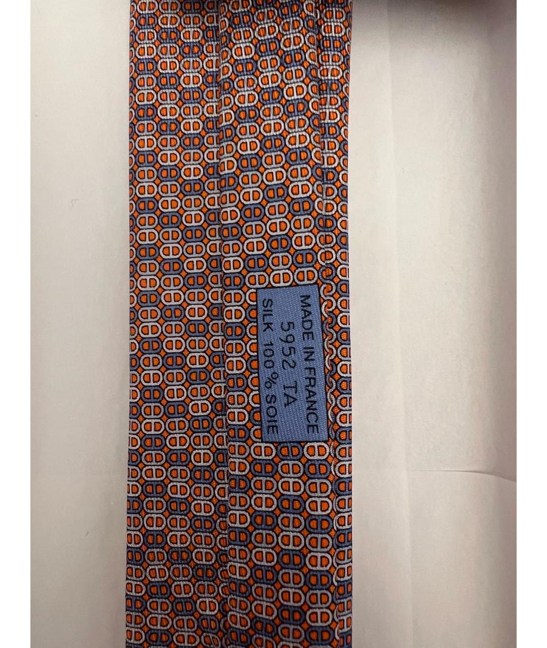 HERMES Мульти шелковый галстук, фото 3