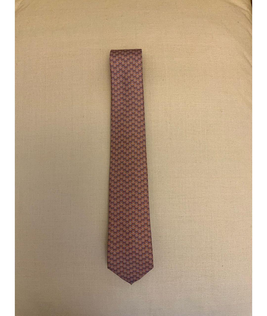 HERMES Мульти шелковый галстук, фото 6