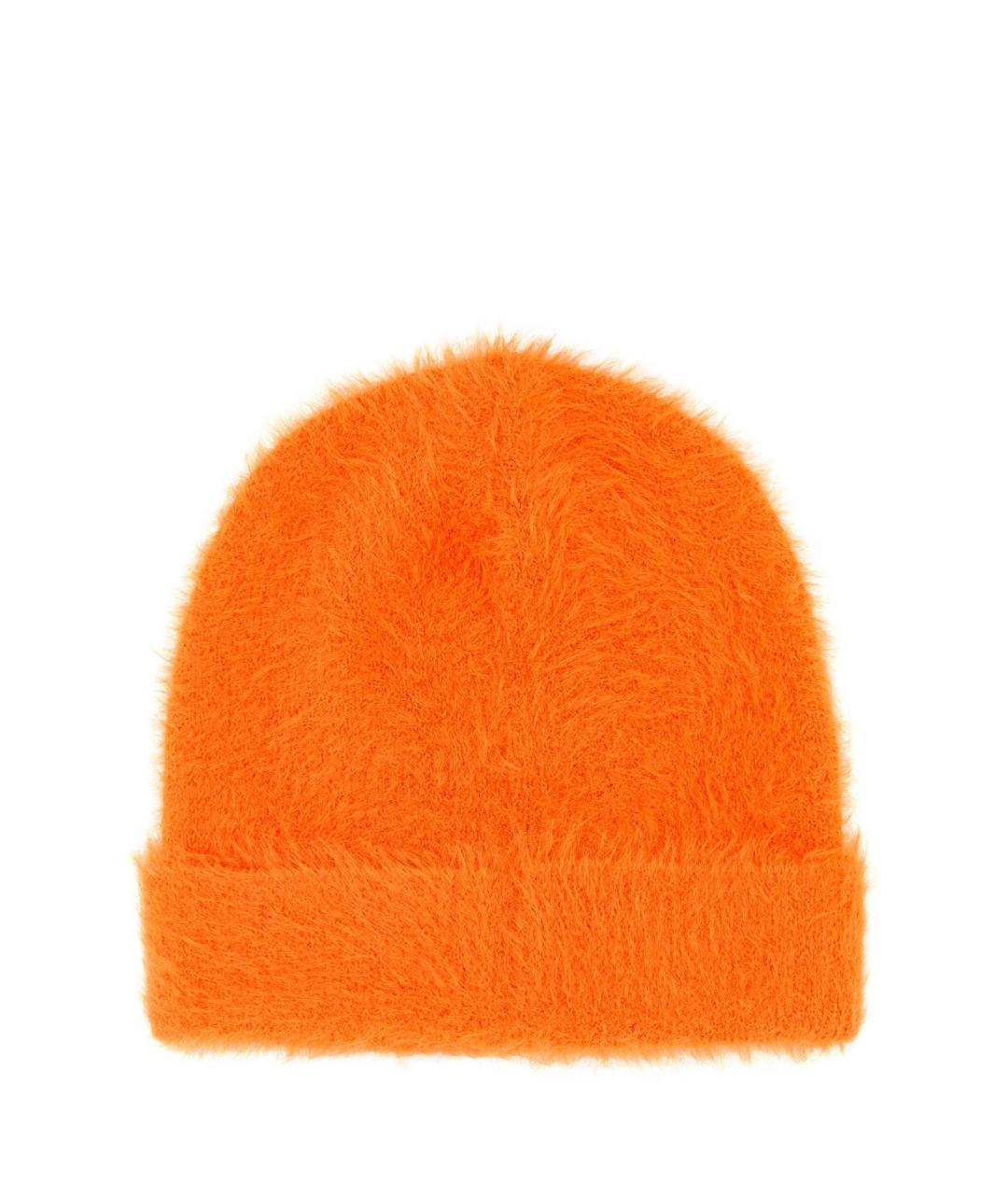 FENDI Оранжевая синтетическая шапка, фото 2