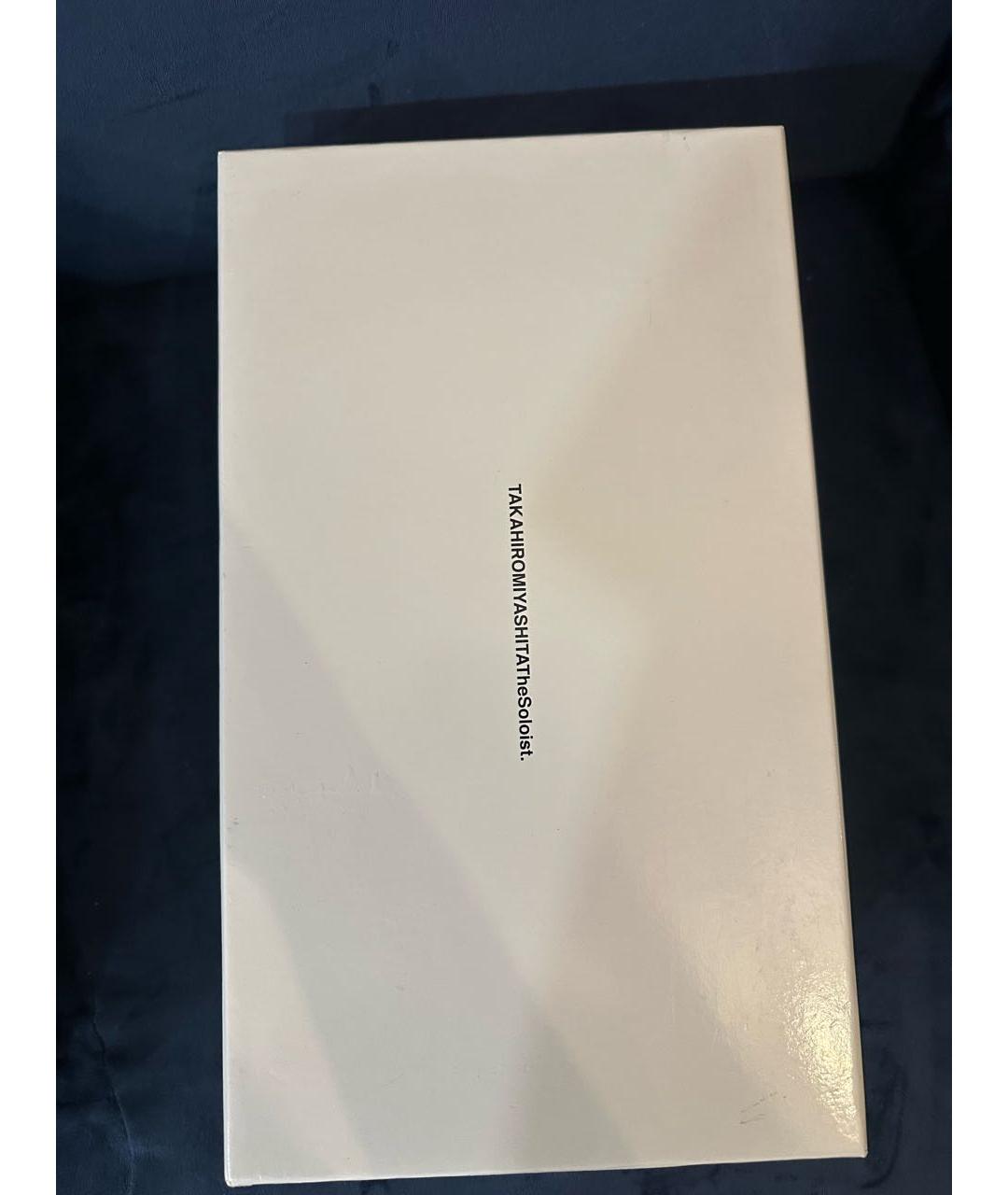 TAKAHIROMIYASHITA THE SOLOIST Белые текстильные низкие кроссовки / кеды, фото 6