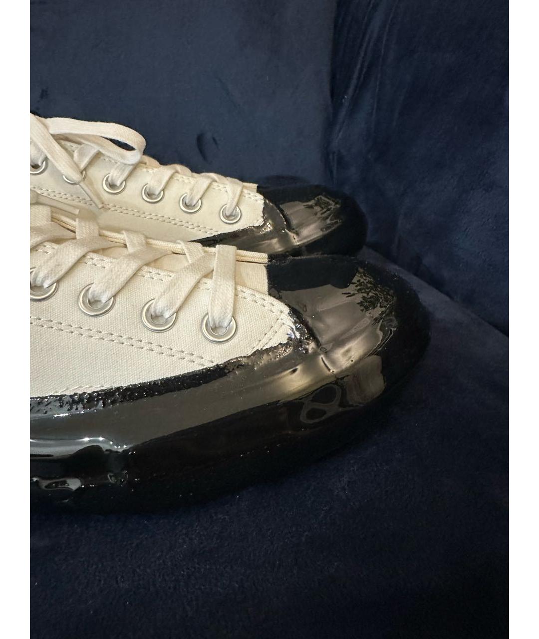 TAKAHIROMIYASHITA THE SOLOIST Белые текстильные низкие кроссовки / кеды, фото 3