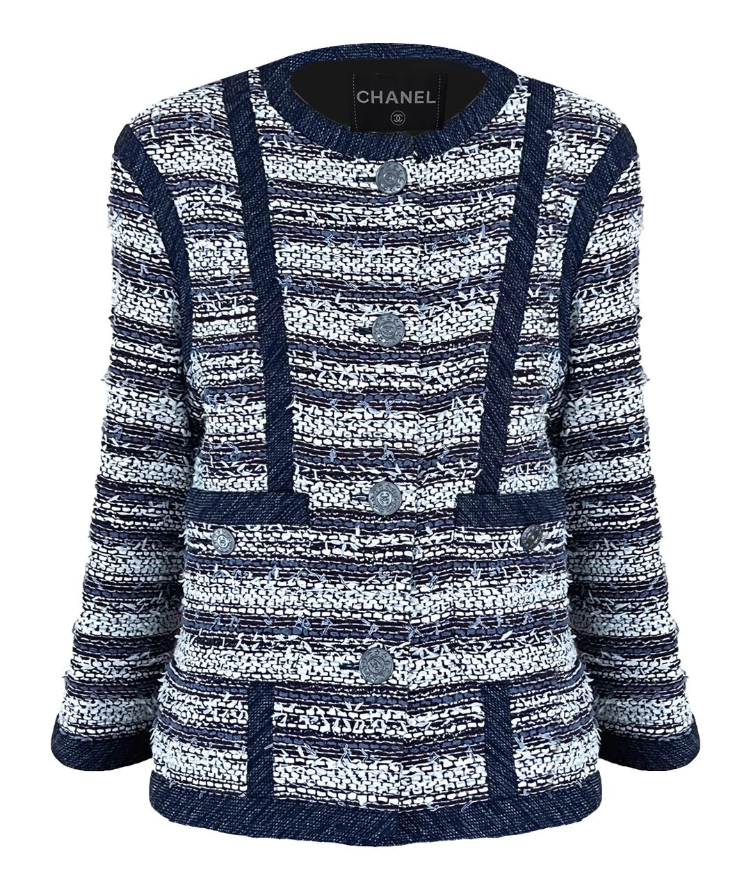 CHANEL Синий жакет/пиджак, фото 1