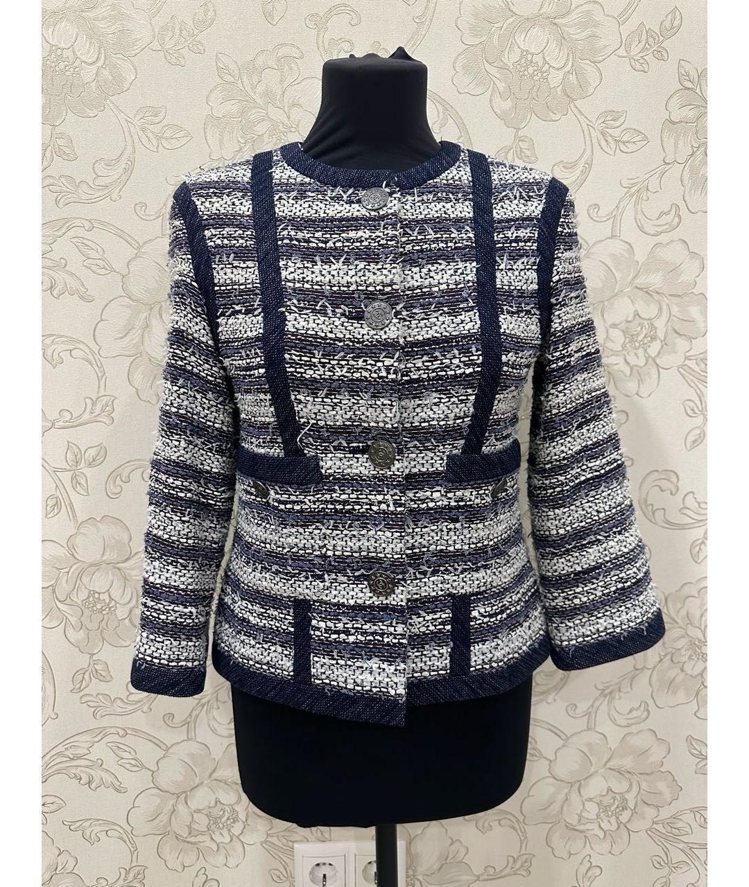 CHANEL Мульти твидовый жакет/пиджак, фото 2