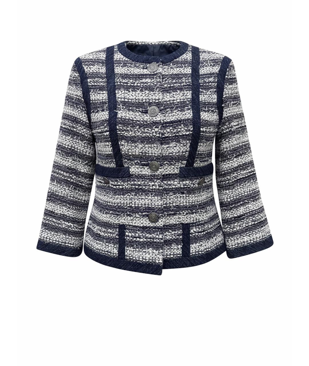 CHANEL Мульти твидовый жакет/пиджак, фото 1