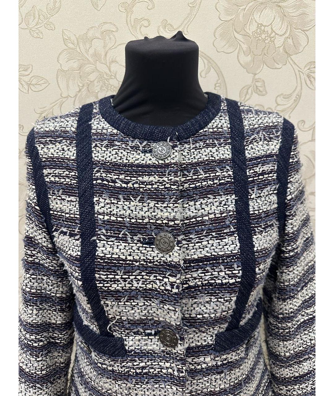 CHANEL Мульти твидовый жакет/пиджак, фото 7