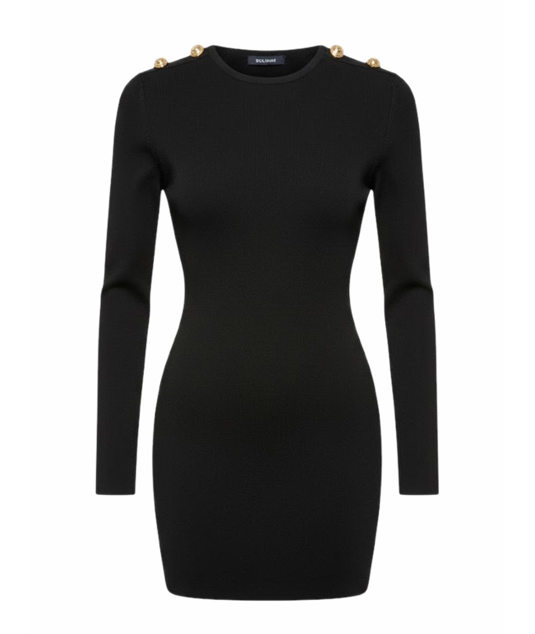 DAVID KOMA Черное повседневное платье, фото 1