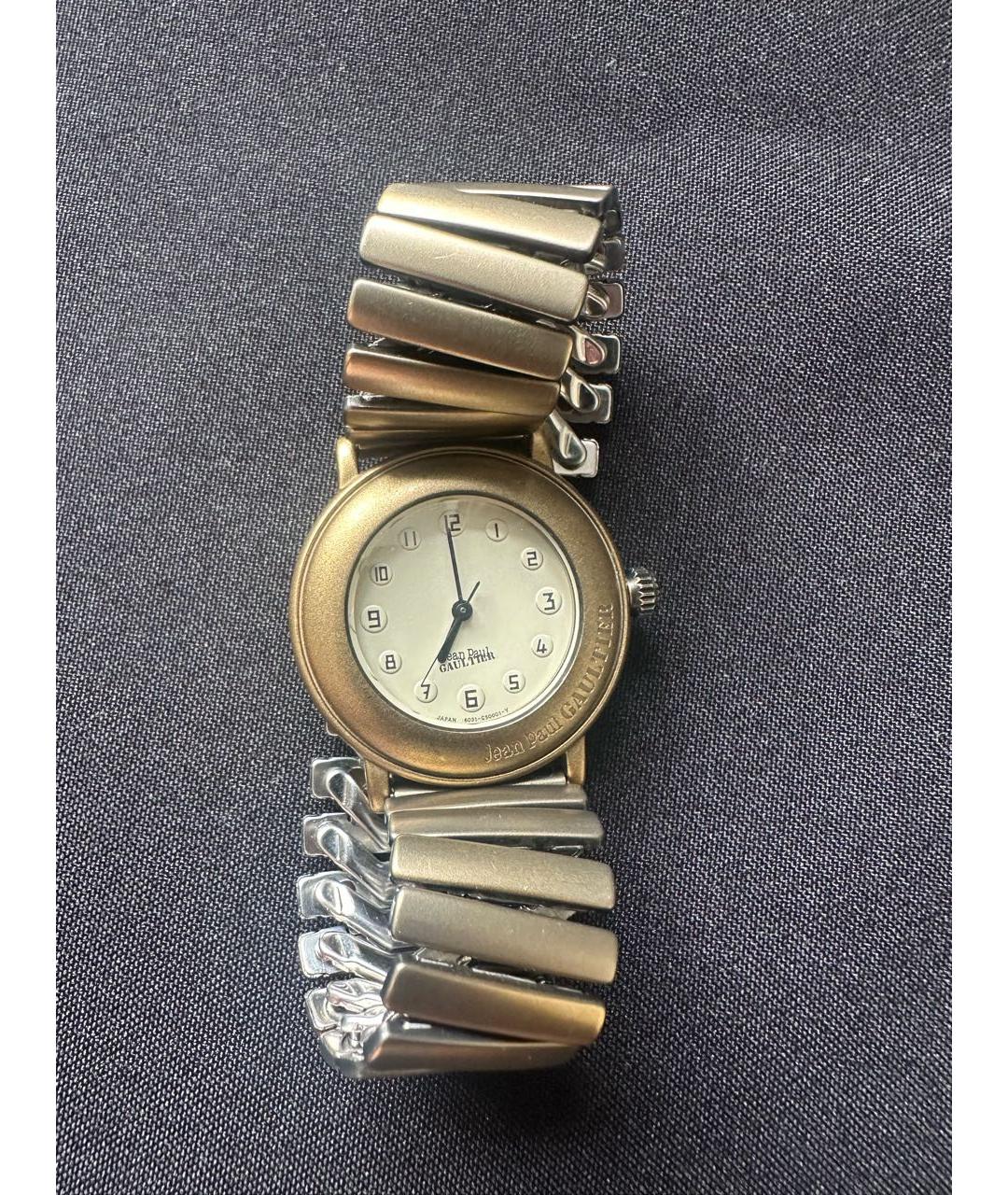 JEAN PAUL GAULTIER Золотые металлические часы, фото 8