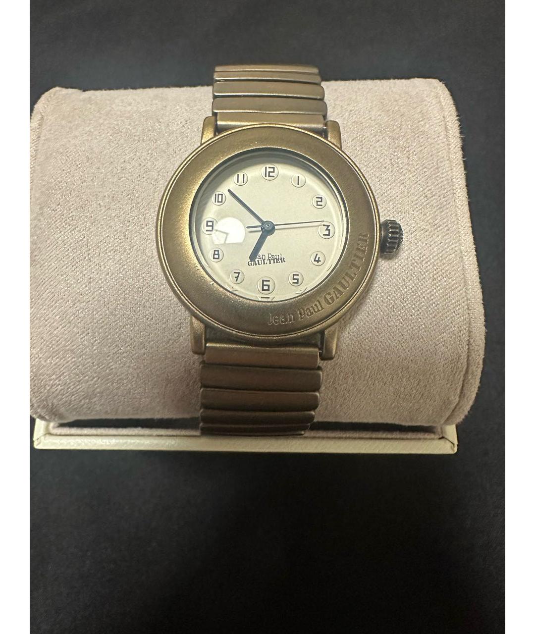 JEAN PAUL GAULTIER Золотые металлические часы, фото 4