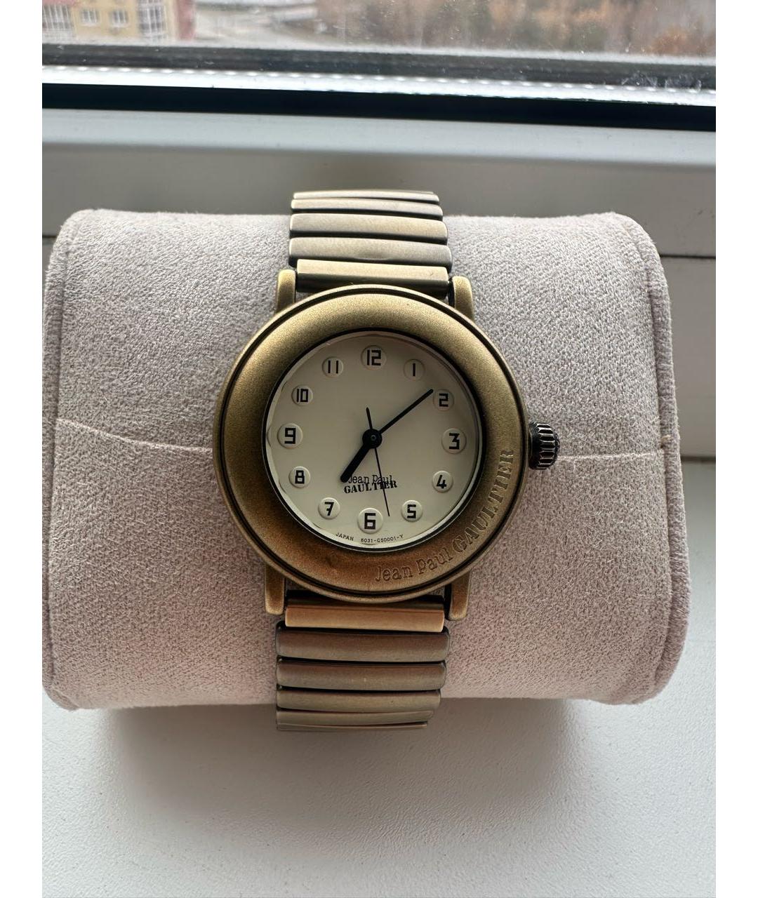 JEAN PAUL GAULTIER Золотые металлические часы, фото 3