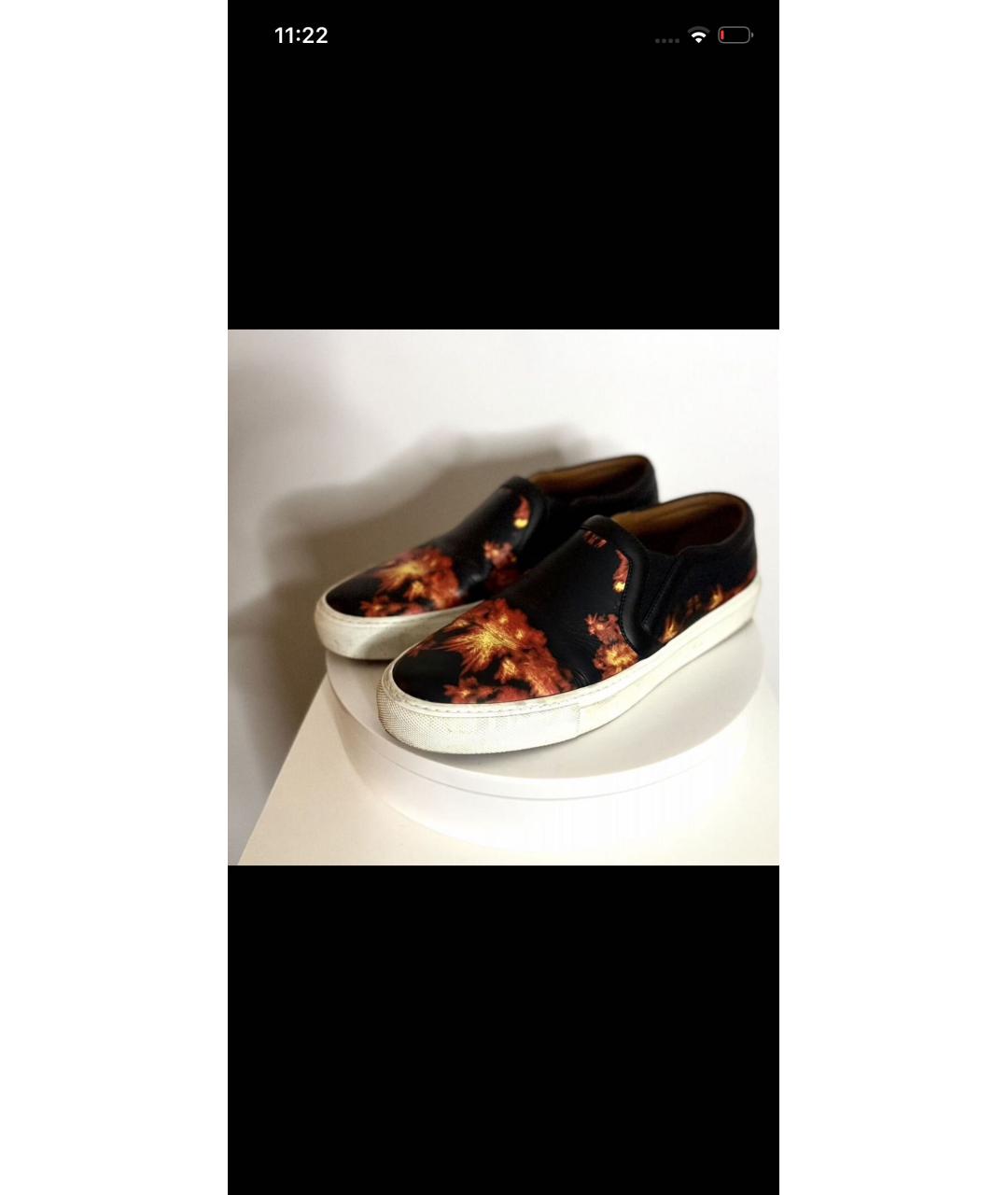 GIVENCHY Черные кожаные слипоны, фото 6