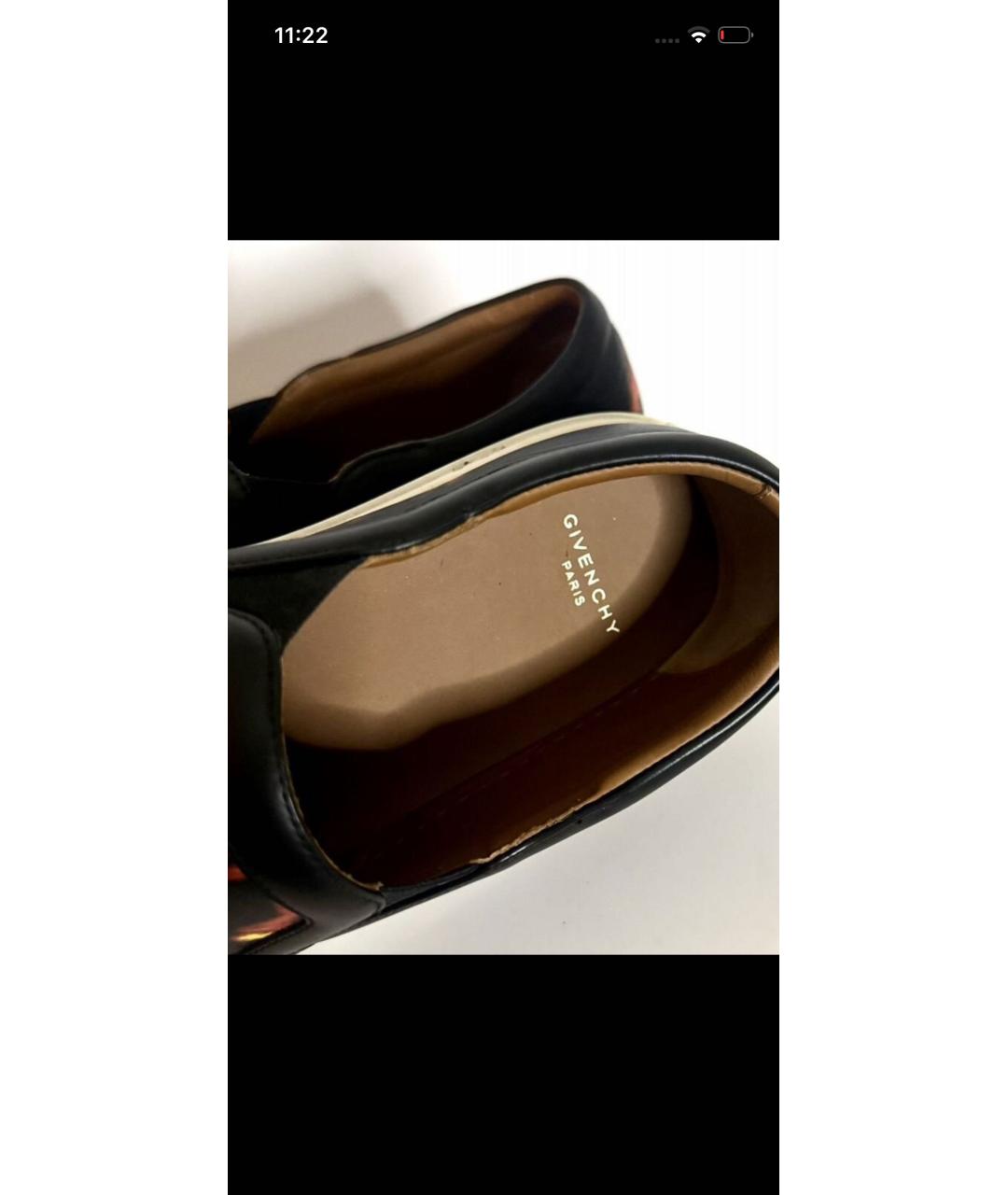 GIVENCHY Черные кожаные слипоны, фото 3