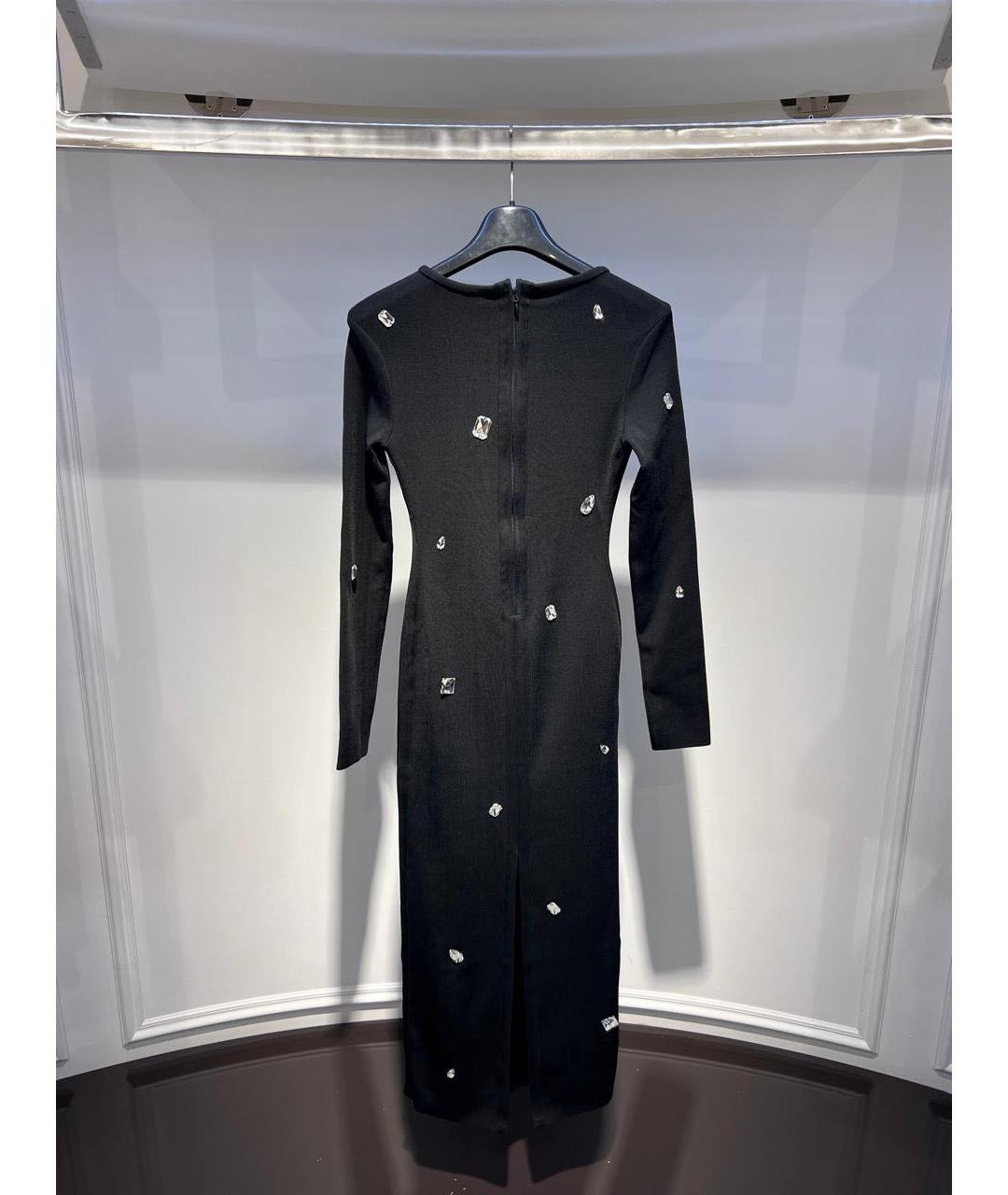 DAVID KOMA Черное повседневное платье, фото 3