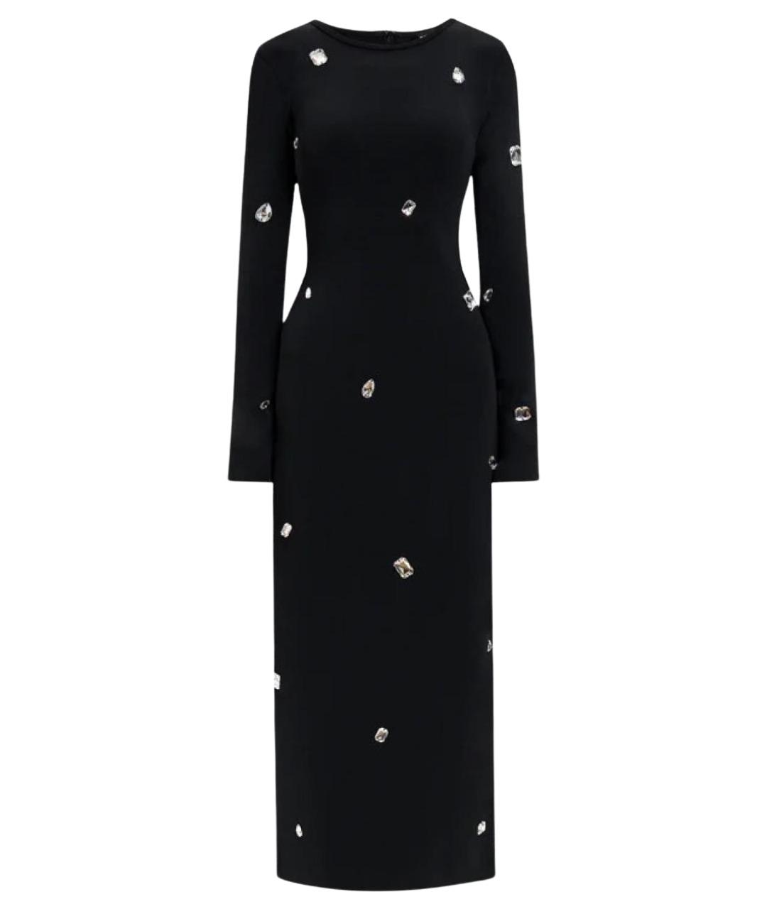 DAVID KOMA Черное повседневное платье, фото 1