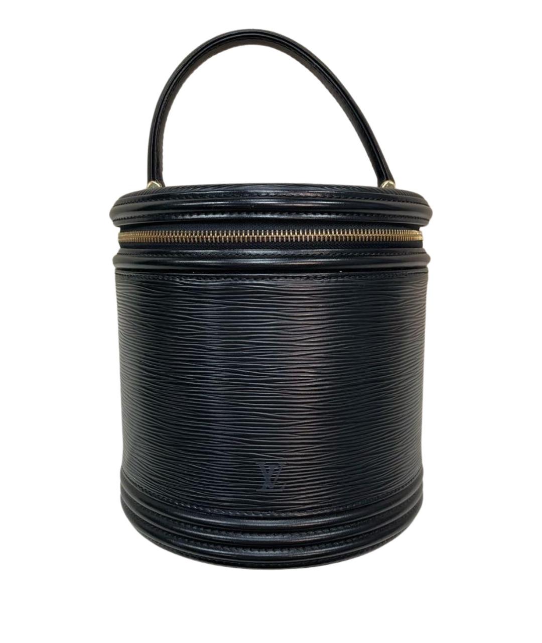 LOUIS VUITTON Черная кожаная сумка через плечо, фото 1