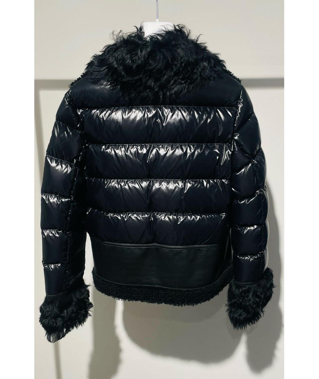 MONCLER Черная дубленка, фото 2