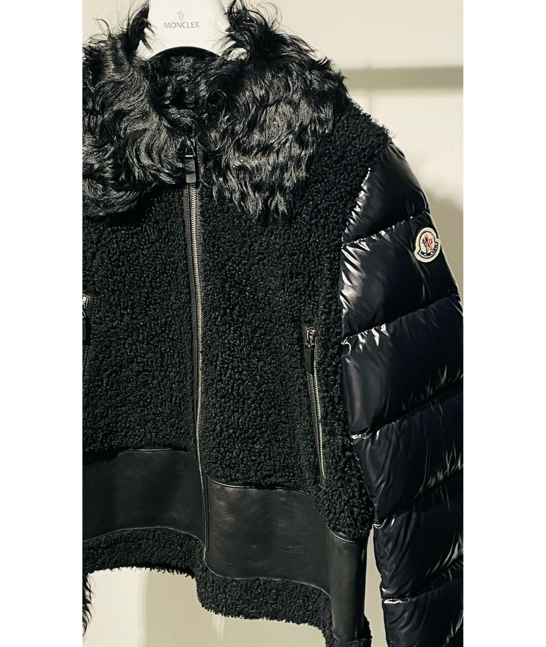 MONCLER Черная дубленка, фото 3