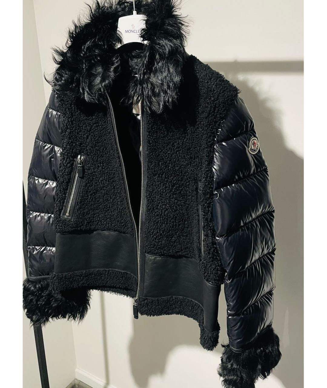 MONCLER Черная дубленка, фото 7