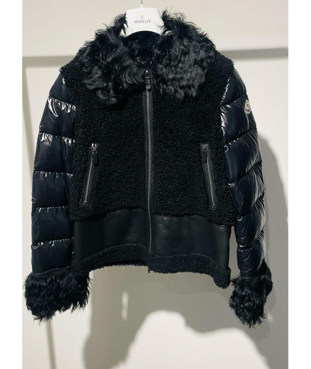 MONCLER Черная дубленка, фото 8