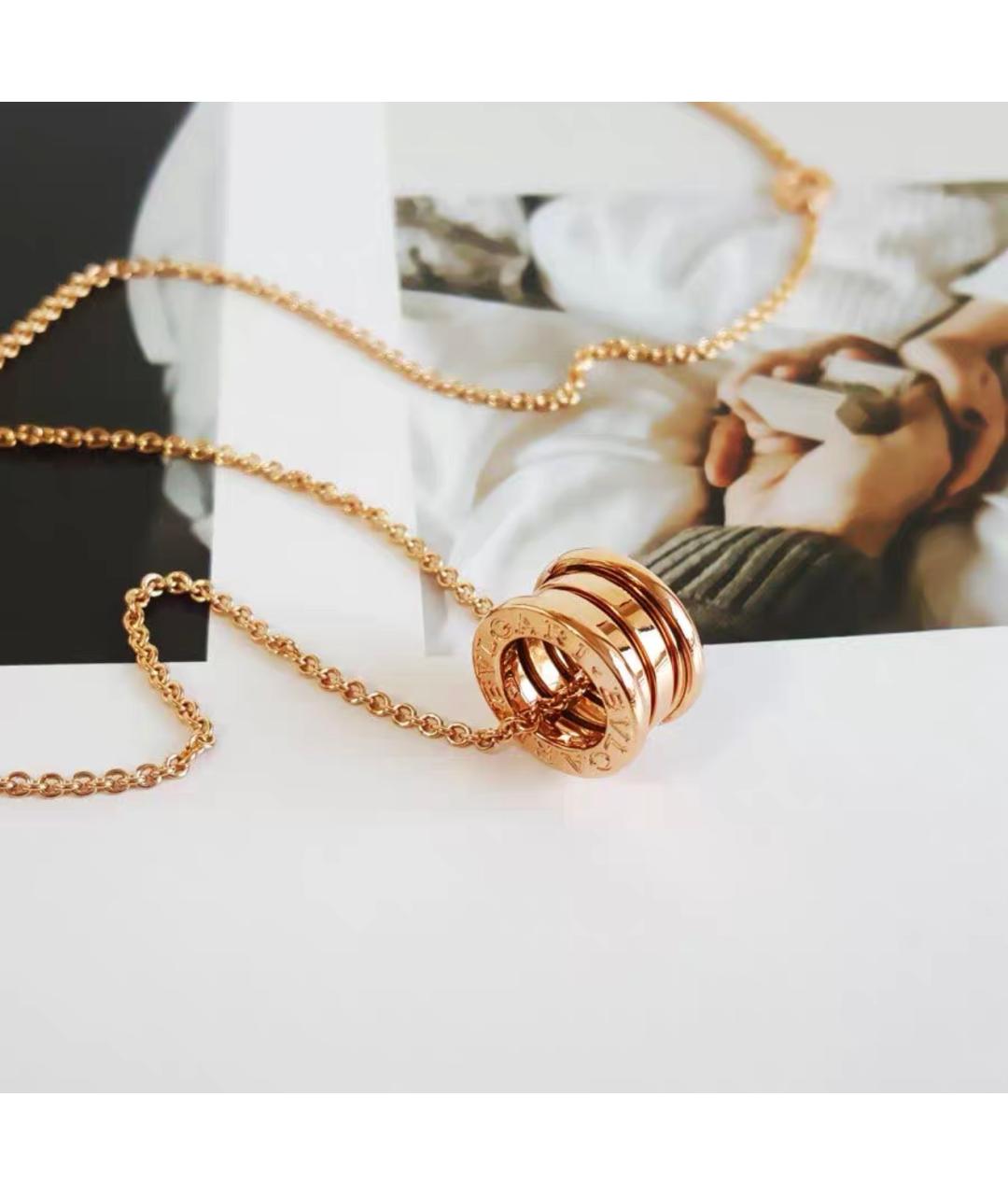 BVLGARI Золотое колье из розового золота, фото 3