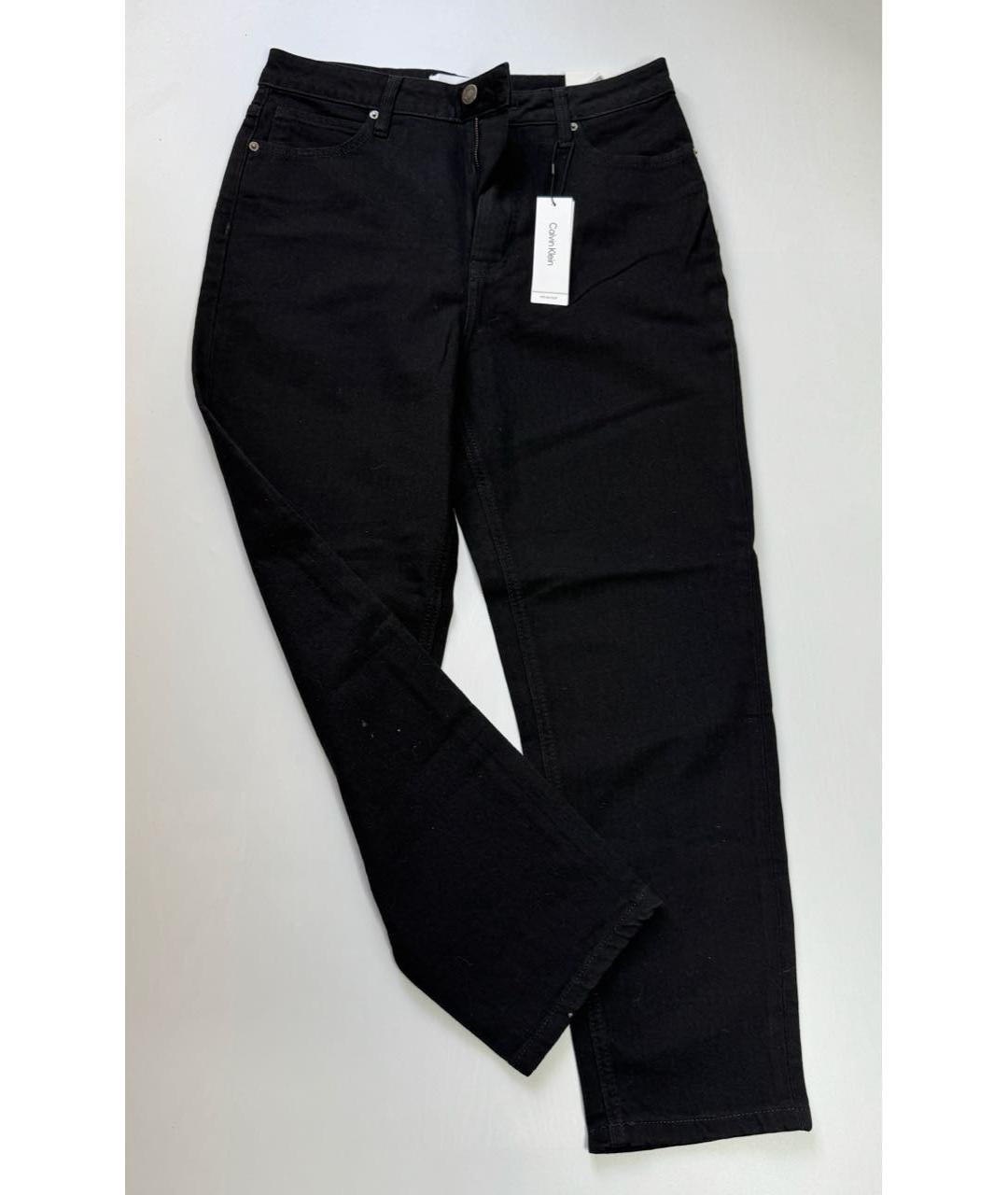 CALVIN KLEIN Черные хлопковые джинсы слим, фото 3