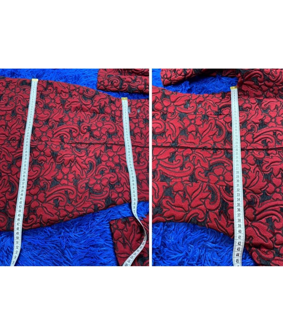 DOLCE&GABBANA Бордовое полиэстеровое коктейльное платье, фото 7